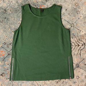 Ann Taylor Ponte Size Zip Shell Top | Size S